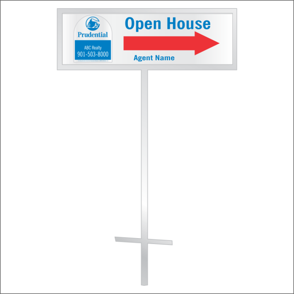 8x24 Personalized Directional Panel - D4 (2-color)