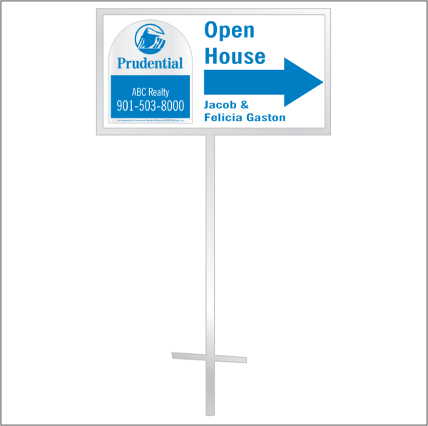 12x24 Personalized Directional Panel - Style D2 (1-color)