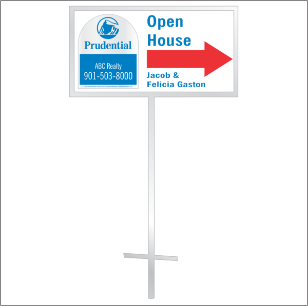 12x24 Personalized Directional Panel - Style D3 (2-color)