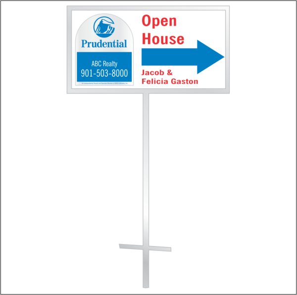 12x24 Personalized Directional Panel - Style D4 (2-color)