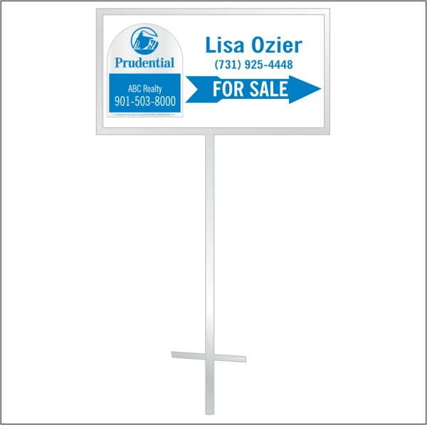 12x24 Personalized Directional Panel - Style D8 (1-color)