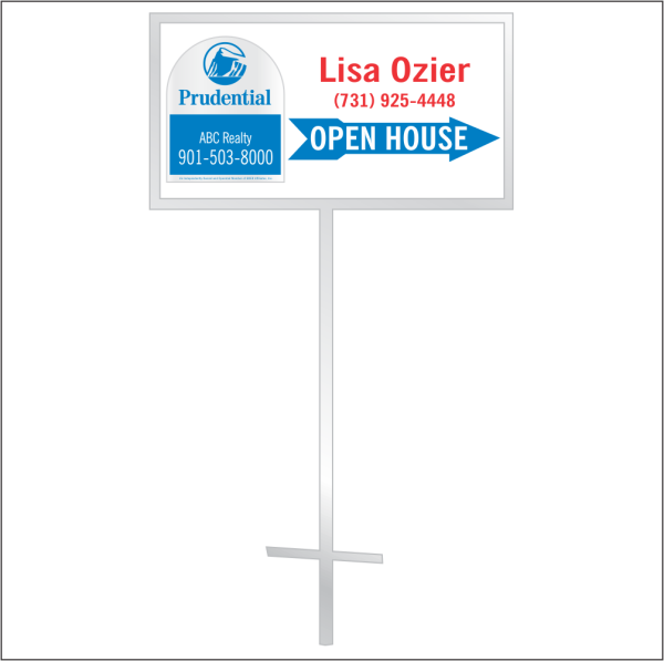 12x24 Personalized Directional Panel - Style D9 (2-color)