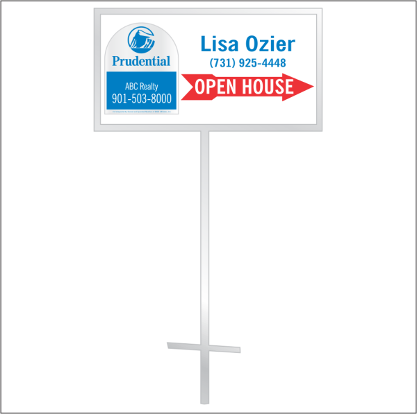 12x24 Personalized Directional Panel - Style D10 (2-color)