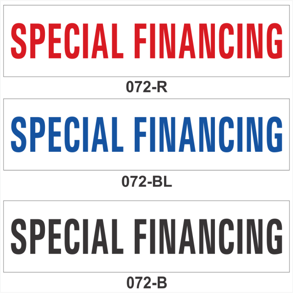SPECIAL FINANCING (SRID-072)
